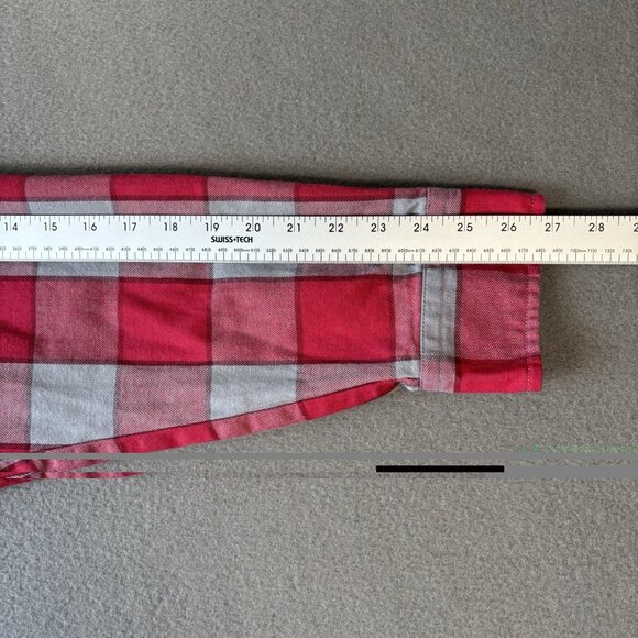 Dixxon Flannel Shirt Men XL Red Gray Plaid Fuego FR Flannel Flame Resistant Work - Picture 9 of 16